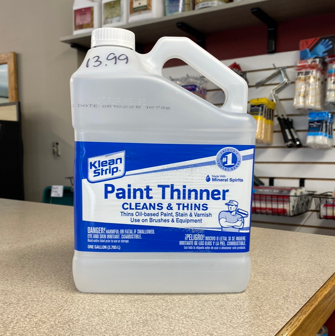 paint thinner label